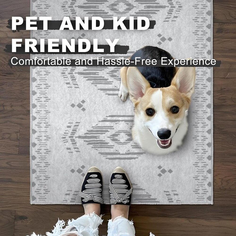 NEW Hallway Runner Rug 2'x6' Washable Rug Runner Rug Non Slip Rug - Picture 2 of 6